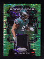 Jalen Carter 2023 Panini Prizm Rookie Gear Prizms Neon Green Pulsar #17 RC at PristineAuction.com