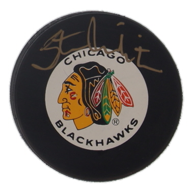 Stan Mikita Signed Blackhawks Logo Hockey Puck (JSA) at PristineAuction.com Stan Mikita Signed Blackhawks Logo Hockey Puck (JSA) at PristineAuction.com