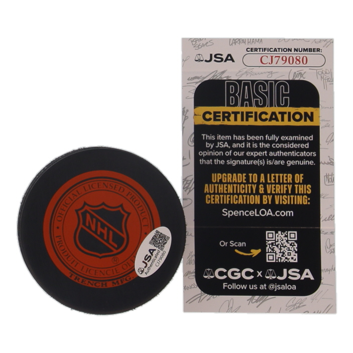 Stan Mikita Signed Blackhawks Logo Hockey Puck (JSA) at PristineAuction.com Stan Mikita Signed Blackhawks Logo Hockey Puck (JSA) at PristineAuction.com