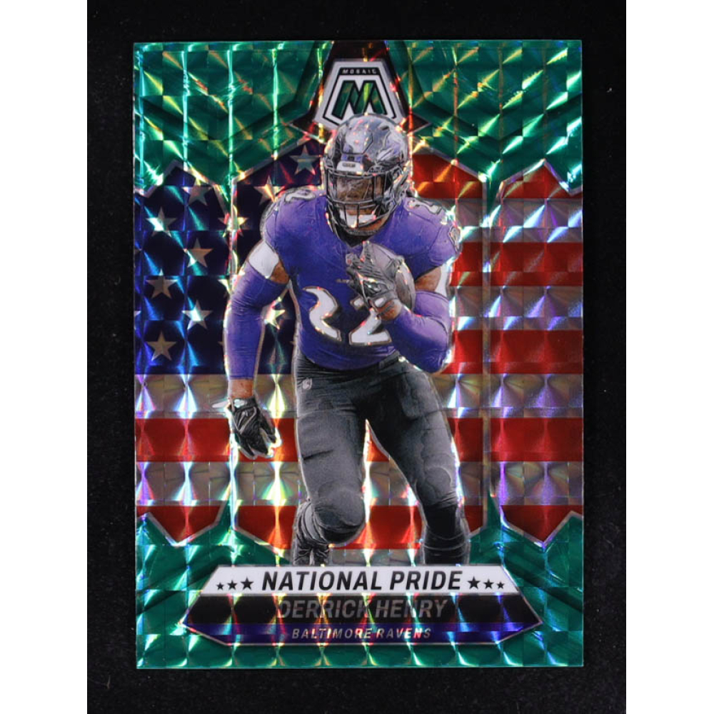 Derrick Henry 2024 Panini Mosaic Mosaic Green #257 NP at PristineAuction.com