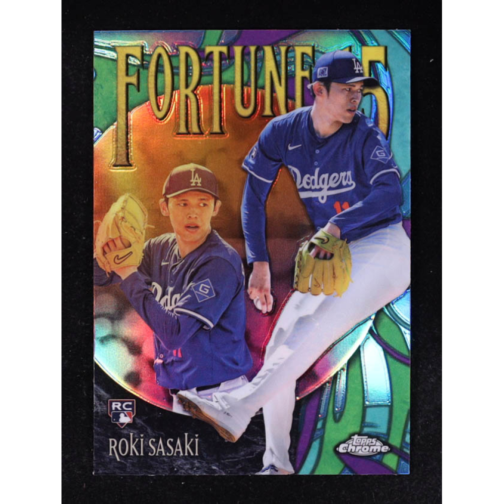 Roki Sasaki 2025 Topps Chrome Fortune 15 #F1513 RC at PristineAuction.com
