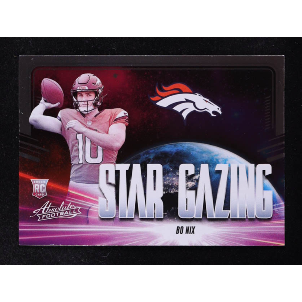 Bo Nix 2024 Absolute Star Gazing #15 RC at PristineAuction.com
