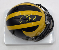 Tom Brady Signed Michigan Wolverines Speed Mini Helmet (Fanatics) at PristineAuction.com