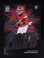 Xavier Worthy 2024 Donruss Optic Light it Up #9 RC at PristineAuction.com