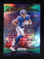 Malik Nabers 2024 Panini Prizm Fireworks Prizms Green #21 RC at PristineAuction.com