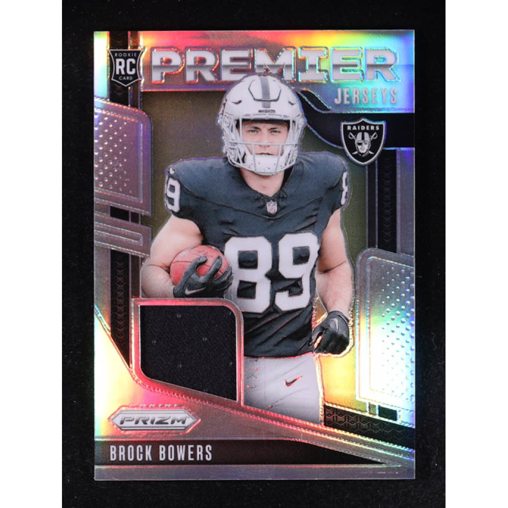 Brock Bowers 2024 Panini Prizm Premier Jerseys #3 RC at PristineAuction.com