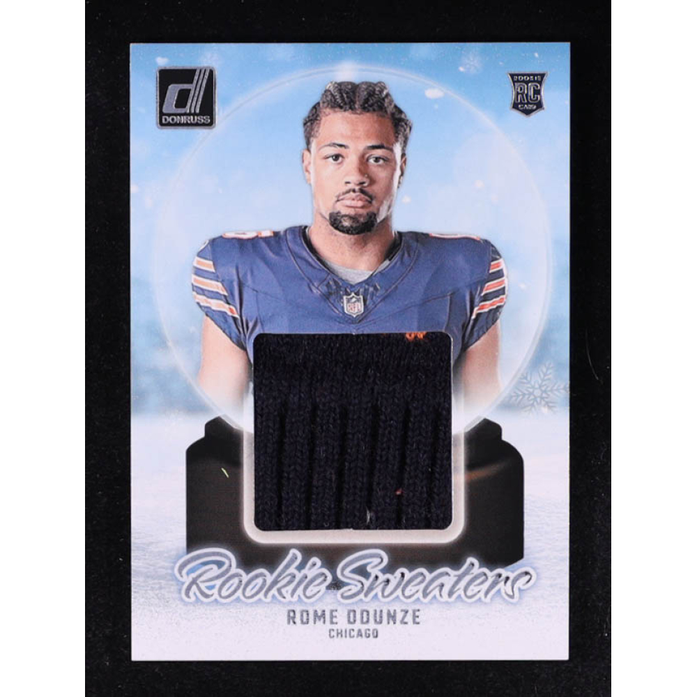 Rome Odunze 2024 Donruss Rookie Holiday Sweater #9 RC at PristineAuction.com