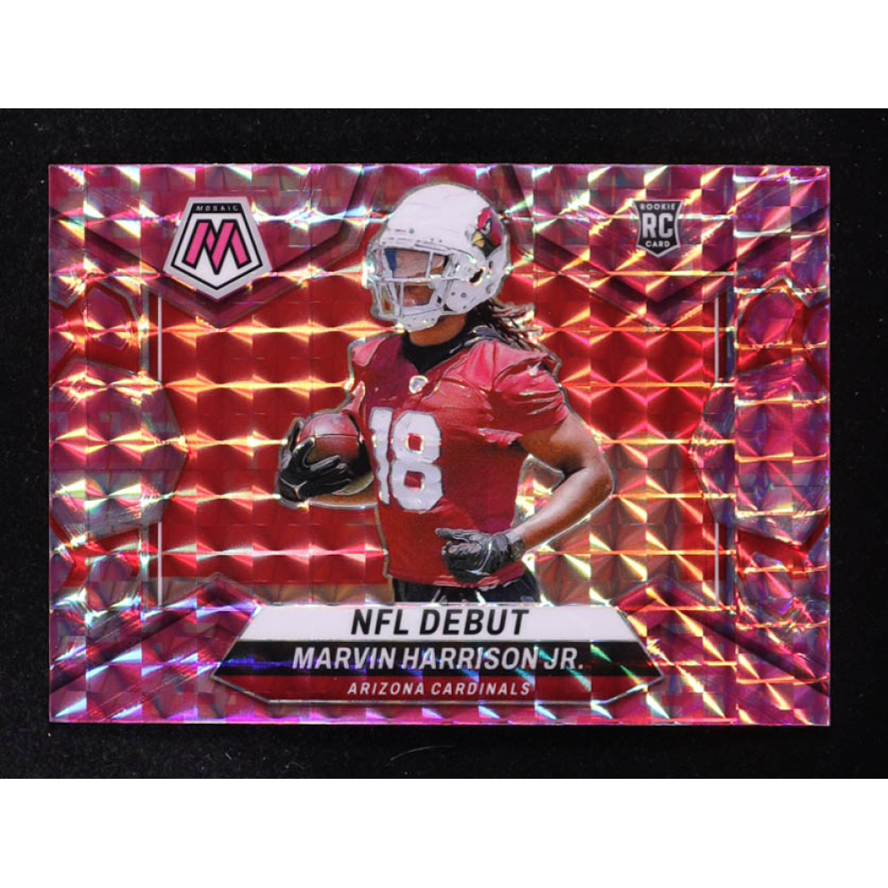 Marvin Harrison Jr. 2024 Panini Mosaic Mosaic Camo Pink #283 DEB RC at PristineAuction.com