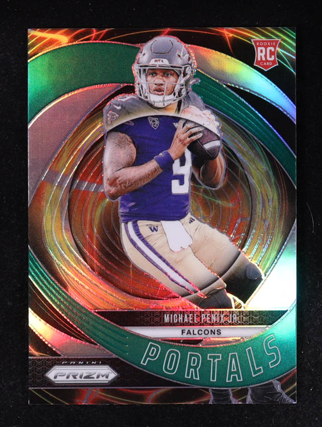 Michael Penix Jr. 2024 Panini Prizm Portals Prizms Green #6 RC at PristineAuction.com Michael Penix Jr. 2024 Panini Prizm Portals Prizms Green #6 RC at PristineAuction.com