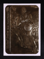 Michael Jordan 1997 Fleer 23KT Gold White Border / '86-87 Fleer Sticker at PristineAuction.com