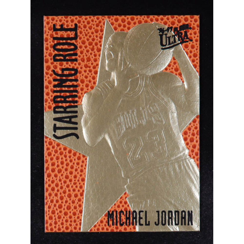 Michael Jordan 1996-97 Fleer Ultra Feel the Game Starring Role 23Kt Gold Card at PristineAuction.com
