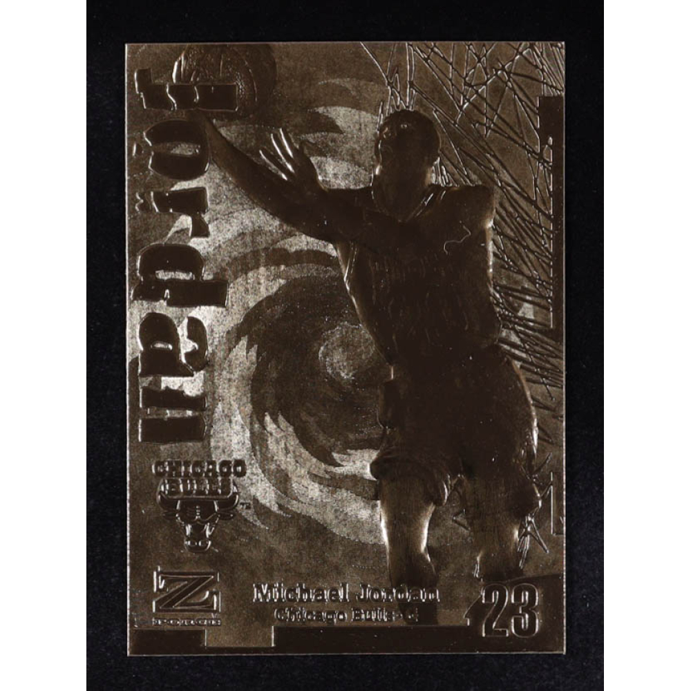 Michael Jordan 1997 Skybox Z-Force 23Kt Gold Card #NNO at PristineAuction.com