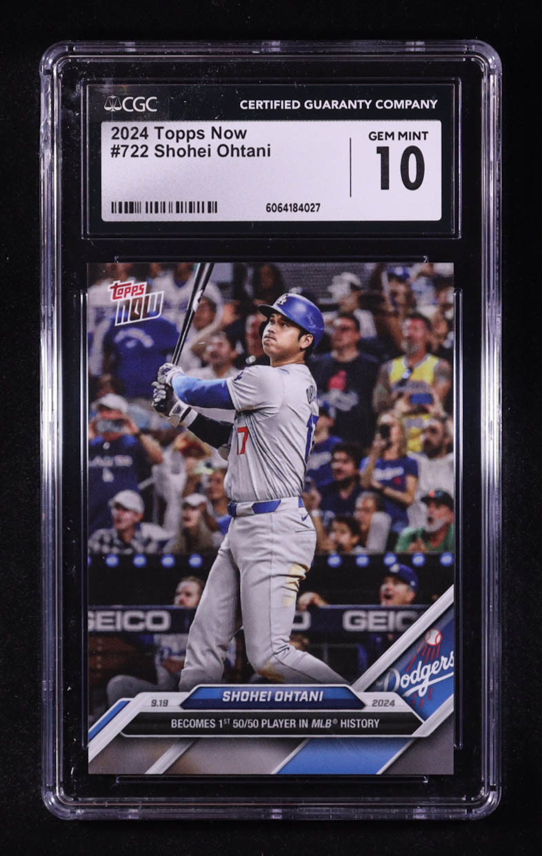 Shohei Ohtani 2024 Topps Now #722 (CGC 10) at PristineAuction.com Shohei Ohtani 2024 Topps Now #722 (CGC 10) at PristineAuction.com