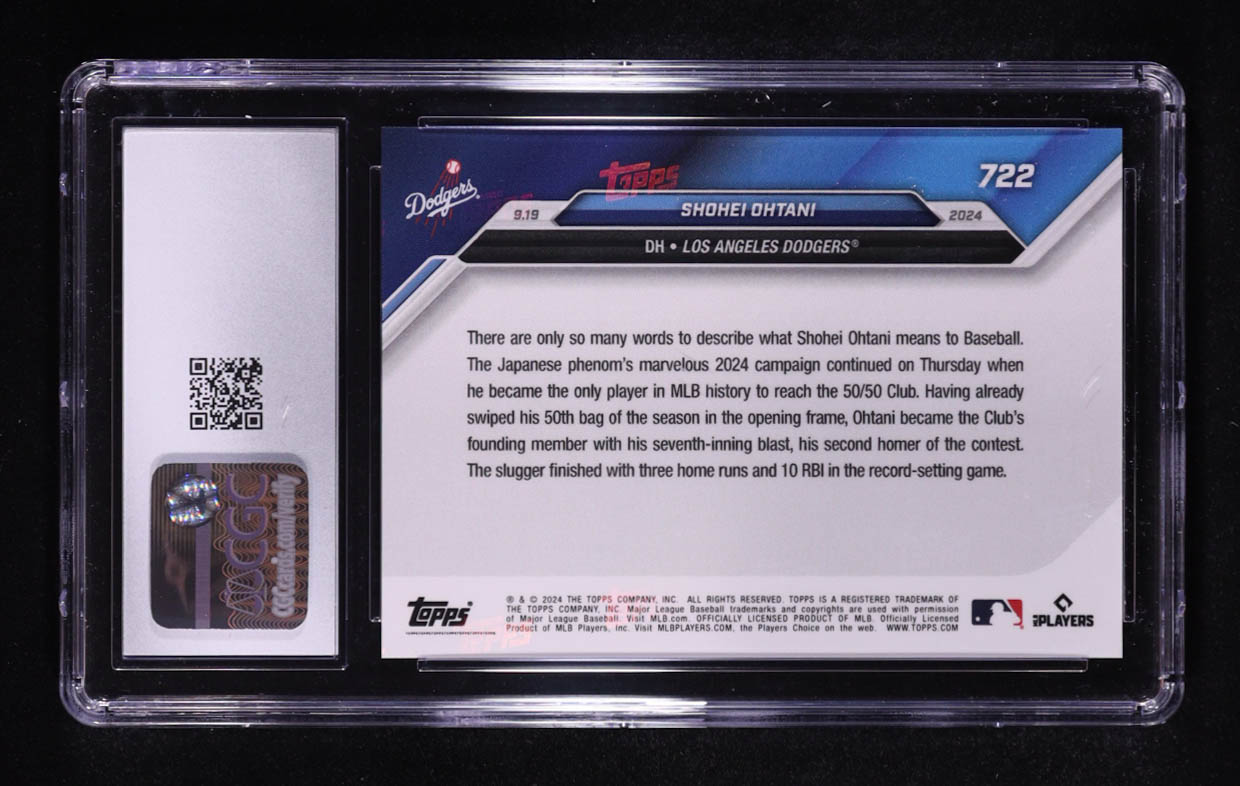 Shohei Ohtani 2024 Topps Now #722 (CGC 10) at PristineAuction.com Shohei Ohtani 2024 Topps Now #722 (CGC 10) at PristineAuction.com