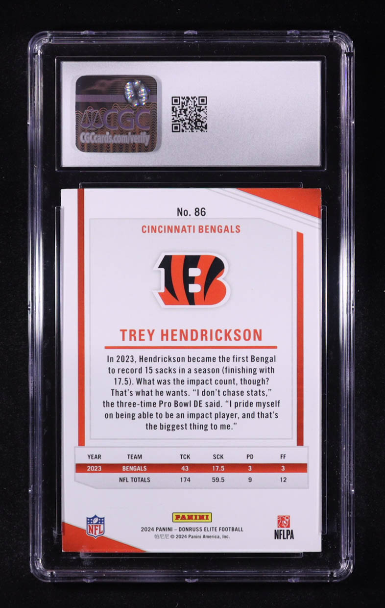 Trey Hendrickson 2024 Elite #86 (CGC 6.5) at PristineAuction.com Trey Hendrickson 2024 Elite #86 (CGC 6.5) at PristineAuction.com