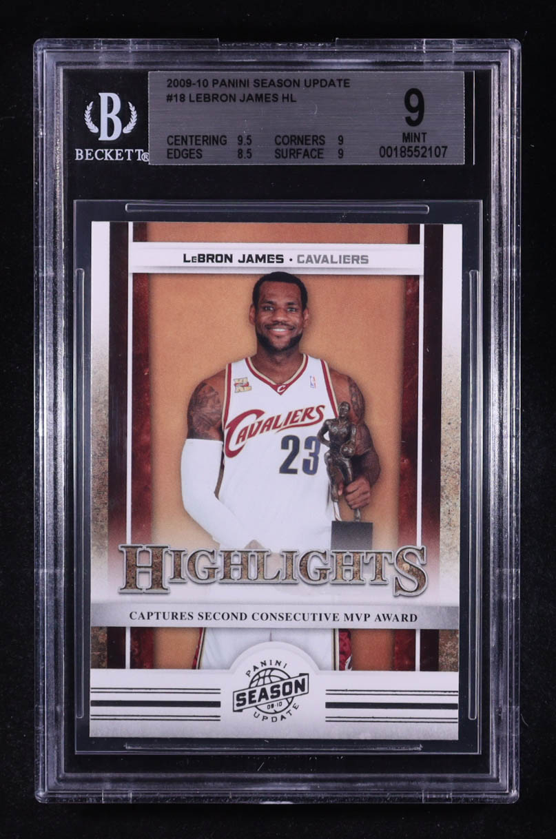 LeBron James 2009-10 Panini Season Update #18 HL (BGS 9) at PristineAuction.com LeBron James 2009-10 Panini Season Update #18 HL (BGS 9) at PristineAuction.com