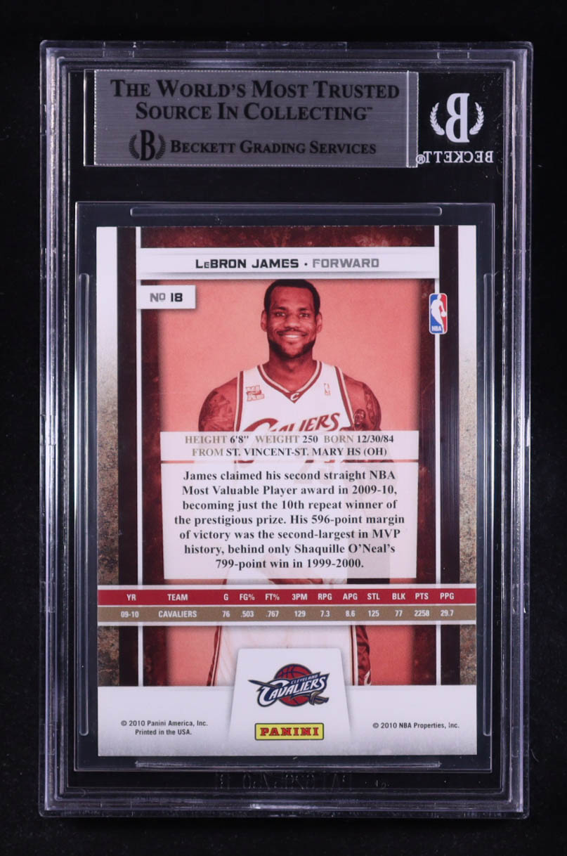 LeBron James 2009-10 Panini Season Update #18 HL (BGS 9) at PristineAuction.com LeBron James 2009-10 Panini Season Update #18 HL (BGS 9) at PristineAuction.com