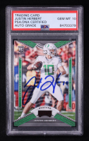 Justin Herbert Signed 2020 Playoff Draft Picks Red Zone #4 RC (PSA | Auto 10) at PristineAuction.com
