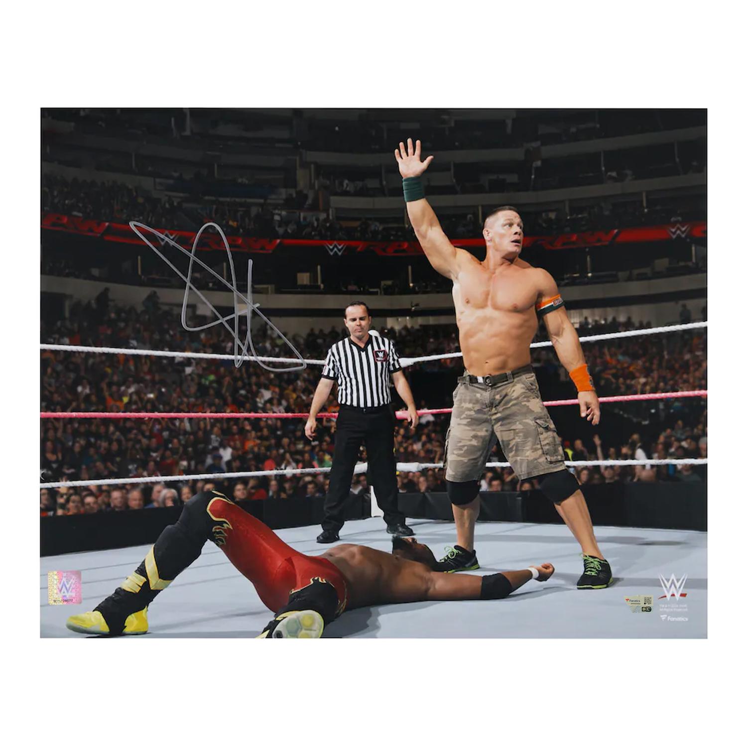 John Cena Signed WWE 16x20 Photo (Fanatics) at PristineAuction.com John Cena Signed WWE 16x20 Photo (Fanatics) at PristineAuction.com