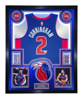 Cade Cunningham Signed Pistons Custom Framed Nike Jersey Inscribed "MotorCade" with LED Display & (2) PSA 10 Graded Rookie Cards (Fanatics) at PristineAuction.com