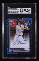 Jared Thomas 2024 Bowman Chrome Draft Autographs Blue Wave Refractors #CPAJTH #014/150 RC (SGC 9.5 | Auto 10) at PristineAuction.com