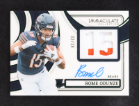 Rome Odunze 2024 Immaculate Collection Immaculate Numbers Rookie Patch Autographs Emerald #4 #02/18 RC at PristineAuction.com