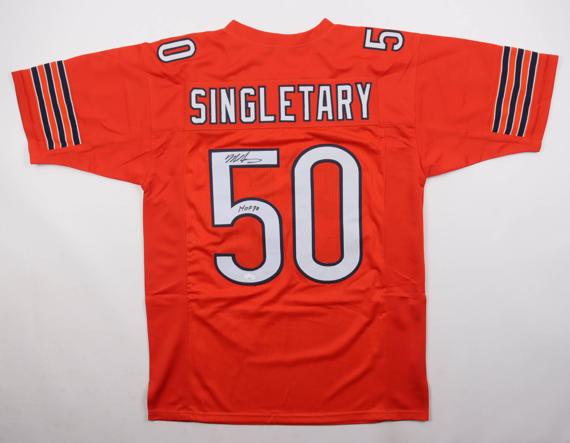 Mike Singletary Signed Jersey Inscribed "HOF 98" (JSA) at PristineAuction.com Mike Singletary Signed Jersey Inscribed "HOF 98" (JSA) at PristineAuction.com