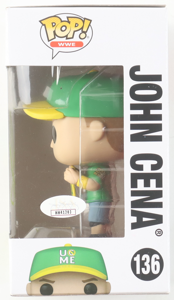 John Cena Signed WWE #136 Funko Pop! Vinyl Figure (JSA) at PristineAuction.com John Cena Signed WWE #136 Funko Pop! Vinyl Figure (JSA) at PristineAuction.com
