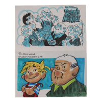 Ron Ferdinand Signed "Dennis The Menace" 8.5x11 Hand-Drawn Sketch (JSA) at PristineAuction.com