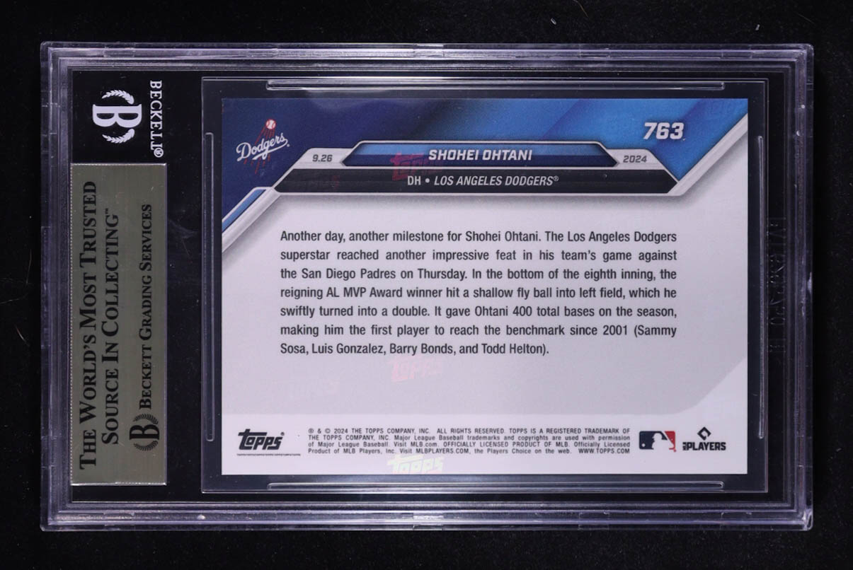 Shohei Ohtani 2024 Topps Now #763 (BGS 10) at PristineAuction.com Shohei Ohtani 2024 Topps Now #763 (BGS 10) at PristineAuction.com