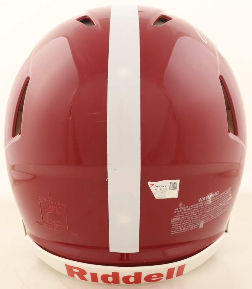 Jalen Milroe Signed Alabama Crimson Tide Full-Size Authentic On-Field Speed Helmet Inscribed "Nightmare at Jordan-Hare" (Fanatics) at PristineAuction.com Jalen Milroe Signed Alabama Crimson Tide Full-Size Authentic On-Field Speed Helmet Inscribed "Nightmare at Jordan-Hare" (Fanatics) at PristineAuction.com