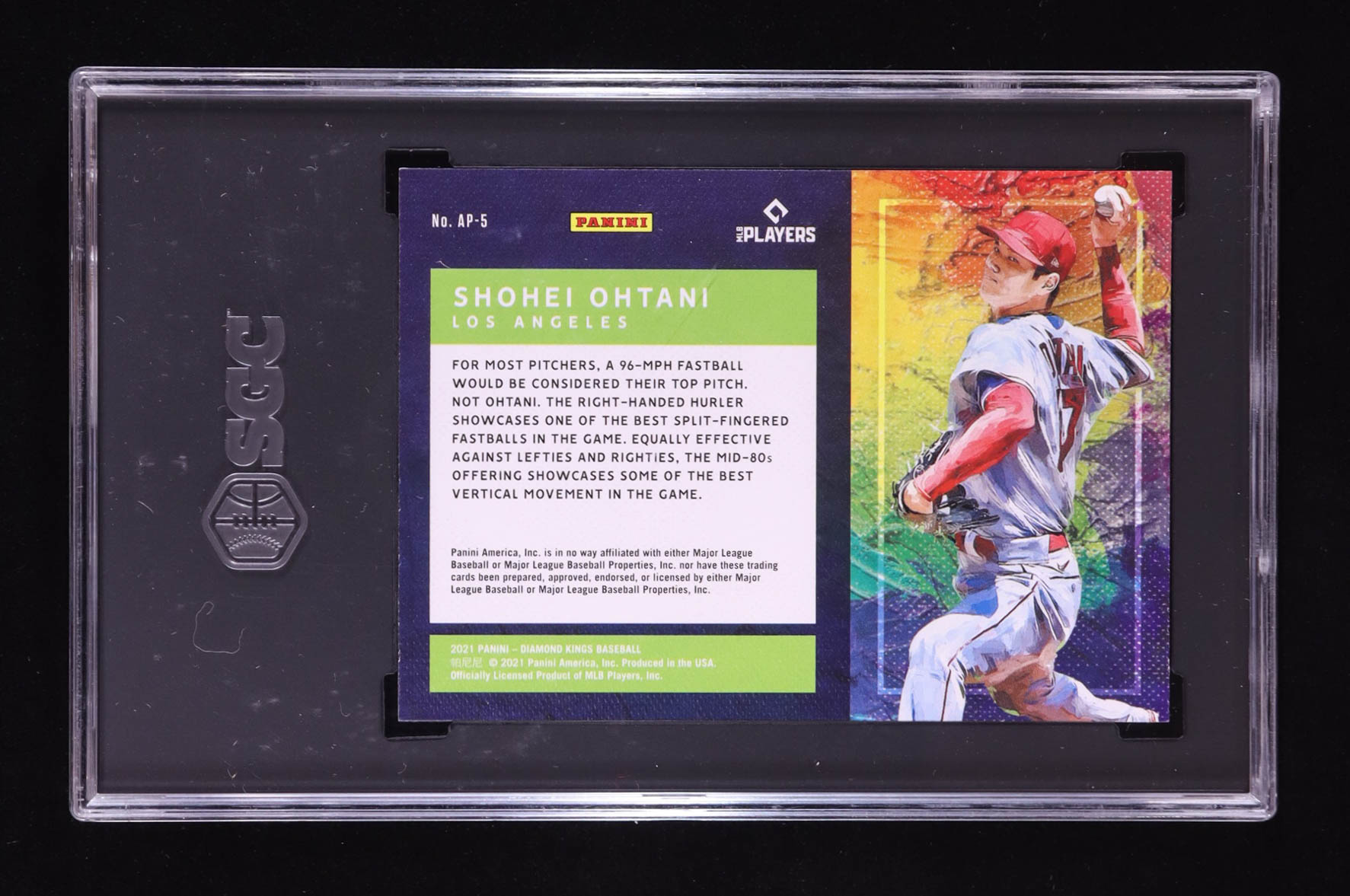 Shohei Ohtani 2021 Diamond Kings Artist's Palette #5 (SGC 10) at PristineAuction.com Shohei Ohtani 2021 Diamond Kings Artist's Palette #5 (SGC 10) at PristineAuction.com