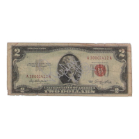 Richard Petty Signed 1953 United States $2 Two Dollar Legal Tender Note - Red Seal (JSA) at PristineAuction.com