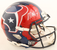 C.J. Stroud Signed Texans Full-Size Authentic On-Field Ripped Flash Alternate Speed Helmet (Fanatics) at PristineAuction.com