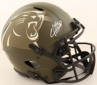 Chuba Hubbard Signed Panthers Full-Size Authentic On-Field Salute to Service Alternate Speed Helmet (Beckett) at PristineAuction.com