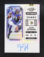 Justin Jefferson 2022 Panini Contenders Optic Veteran Ticket Autographs #9 #37/50 at PristineAuction.com