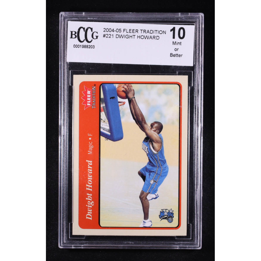 Dwight Howard 2004-05 Fleer Tradition #221 (BCCG 10) at PristineAuction.com
