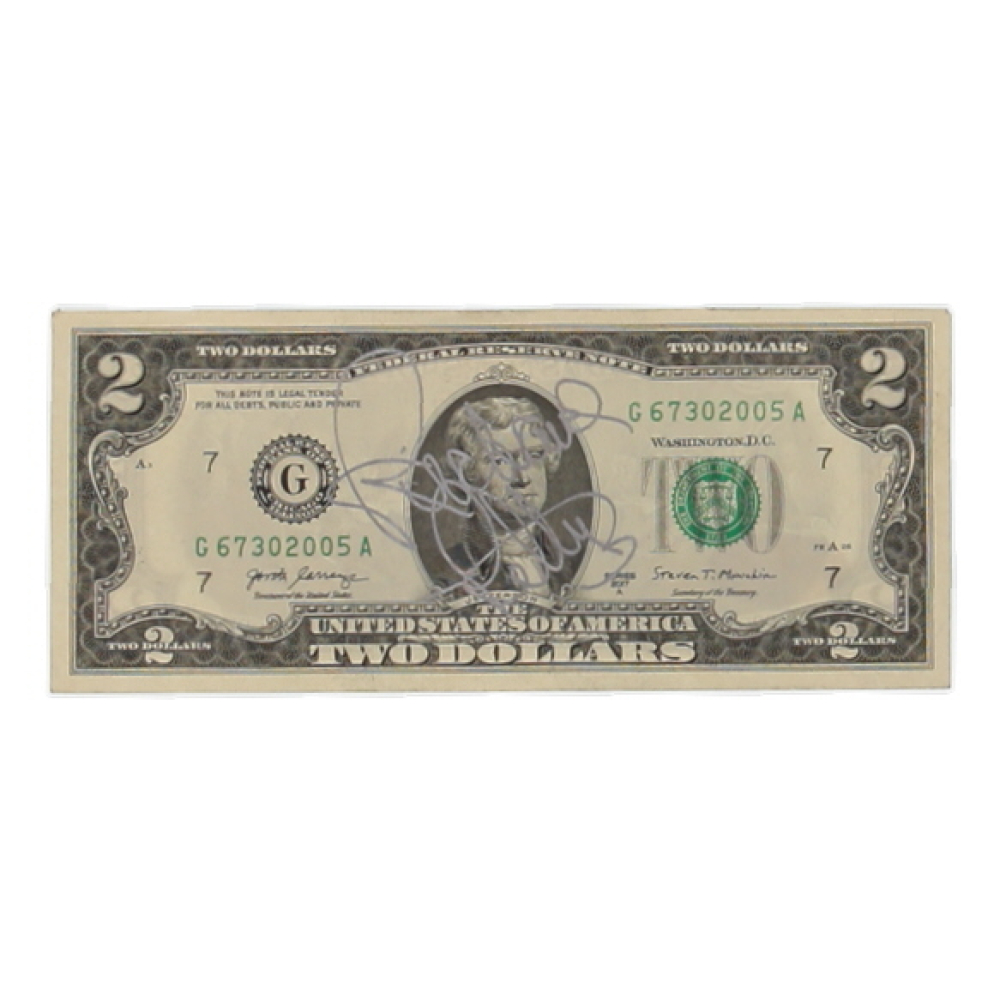 Richard Petty Signed 2017-A United States $2 Two Dollar Federal Reserve (JSA) at PristineAuction.com