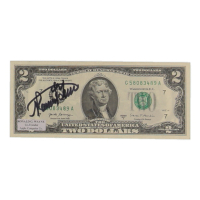 Ronald Wayne Signed 2017-A United States $2 Two Dollar Federal Reserve (JSA) at PristineAuction.com
