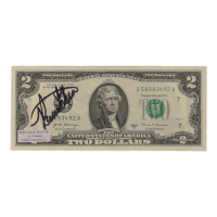 Ronald Wayne Signed 2017-A United States $2 Two Dollar Federal Reserve (JSA) at PristineAuction.com