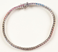 New 4 CTW Multi-Gemstone Bracelet | Estimate Retail Value $1,900 (UGL) at PristineAuction.com