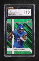 Ashton Jeanty 2024 Leaf Collective Promos Pro Set Green Shimmer #PSB-1 RC #30/50 at PristineAuction.com