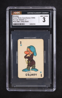 Grumpy Snow White Card Game 1946 Russell Games 1 Blue Star Grey Black (CGC 3) at PristineAuction.com