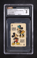 Minnie / Mickey Mouse Donald Duck Card Game 1946-48 Russell Games-2 Grey Ink Back (CGC 3) at PristineAuction.com