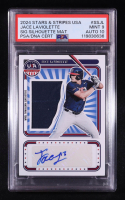 Jace LaViolette 2024 USA Baseball Stars and Stripes USA Signatures Silhouettes #37 #184/199 RC (PSA 9 | Auto 10) at PristineAuction.com