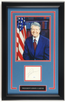 Jimmy Carter Signed Custom Framed Cut Display (JSA) at PristineAuction.com