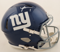 Malik Nabers Signed Giants Full-Size Authentic On-Field Speed Helmet (Fanatics) at PristineAuction.com