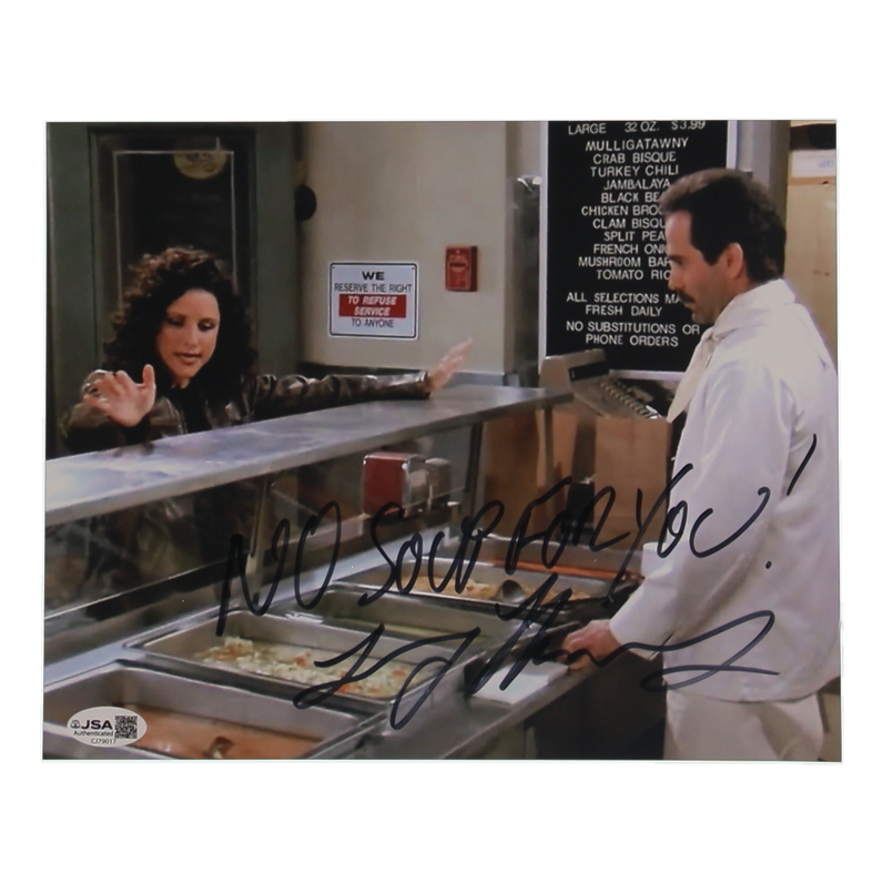 Larry Thomas Signed "Seinfeld" 8x10 Photo Inscribed "No Soup for You!" (JSA) at PristineAuction.com Larry Thomas Signed "Seinfeld" 8x10 Photo Inscribed "No Soup for You!" (JSA) at PristineAuction.com