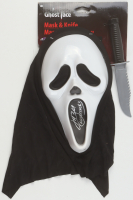 Jeff Brockton Signed "Scream" Ghostface Mask Inscribed "Ghostface" (JSA) at PristineAuction.com