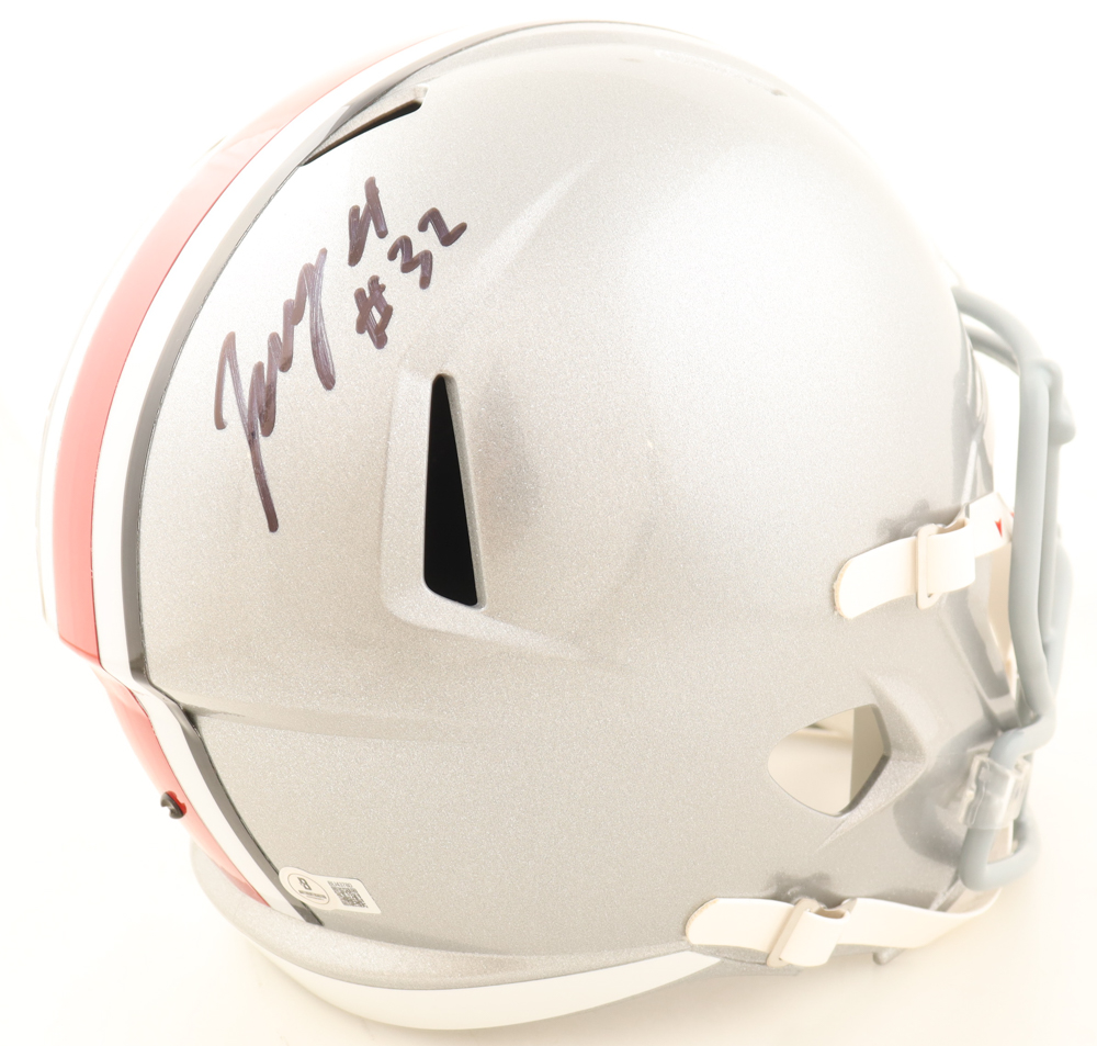 TreVeyon Henderson Signed Ohio State Buckeyes Full-Size Speed Helmet (Beckett) at PristineAuction.com TreVeyon Henderson Signed Ohio State Buckeyes Full-Size Speed Helmet (Beckett) at PristineAuction.com
